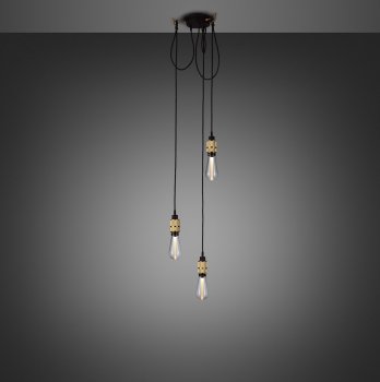 HOOKED 3.0 nude brass with buster bulb crystal ON