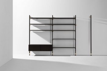 166 S L _ MCO166 S M THEO WALL UNIT WITH LARGE _ MEDIUM SHELVES MCO