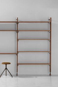 166 THEO WALL UNIT WITH LARGE SHELVES