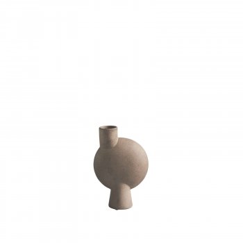 111074 Sphere Vase Bubl Midi Taupe-1600px