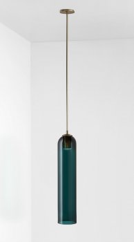 Articolo-Lighting-Float-Pendant-Drunken-Emerald-Brass-On