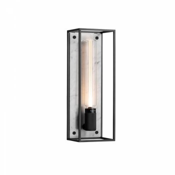 CAGED wall light 1.0 LARGE Polished White Marble